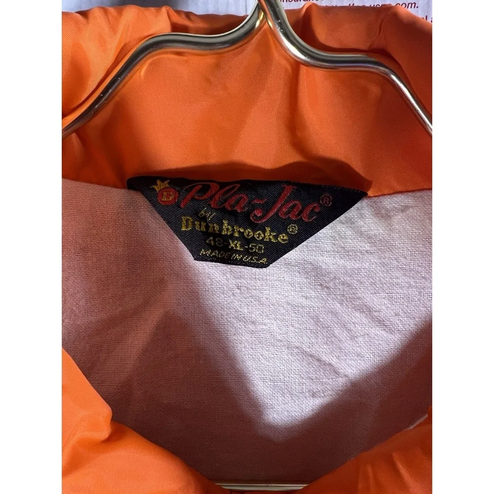 VTG‎ 70s 80s SUNKIST Soda Orange Lined Jacket XL Pla-Jac By Dunbrooke RARE